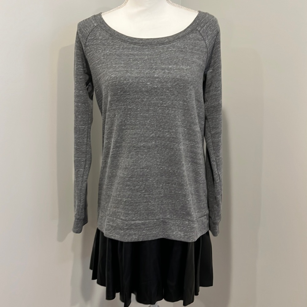 Splendid | Grey sweater w/ skirt attached mini dress |  New with tags | Small
